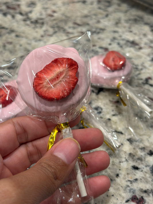 Strawberry Matcha Cake Pop